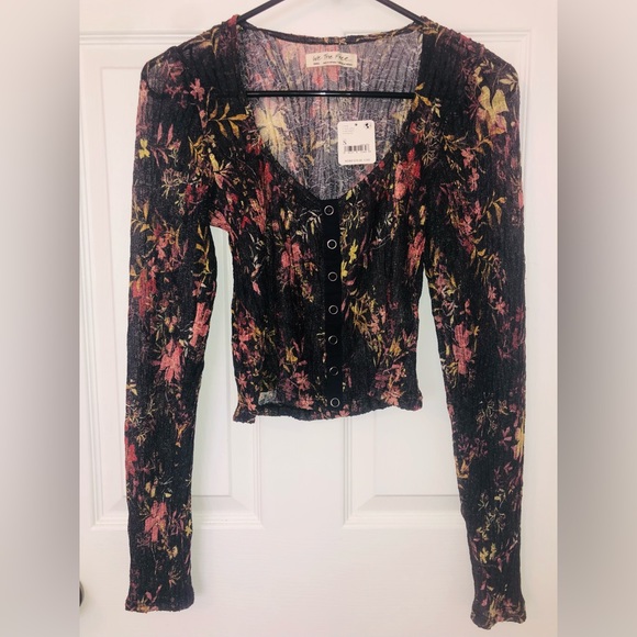 Free People Tops - Free People lace long sleeve shirt
